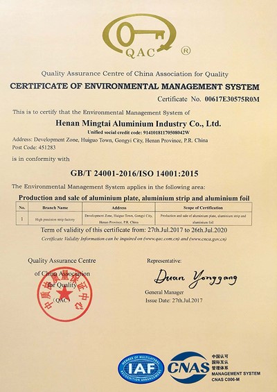 Chứng nhận hệ thống quản lý môi trường